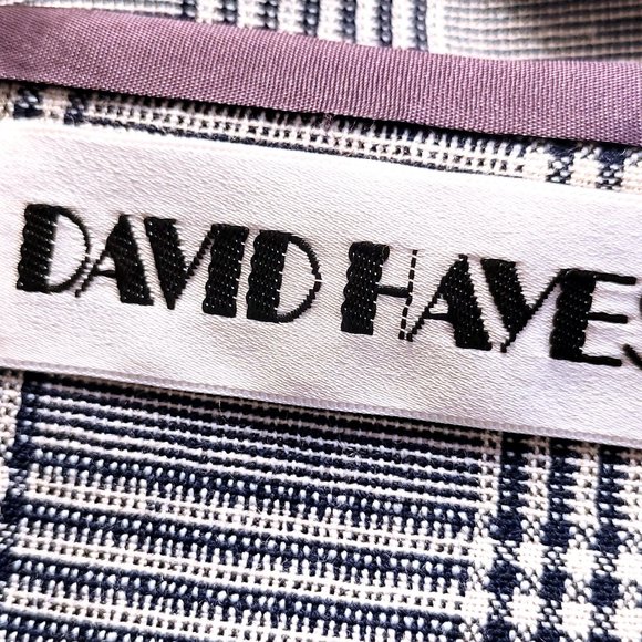 Vintage David Hayes Bonwit Teller Plaid Preppy Dark Academia Plaid Blazer Jacket - Picture 6 of 8